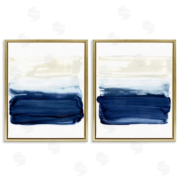 Stupell Industries Victoria Barnes | Coastal Brushstrokes Abstract Beach