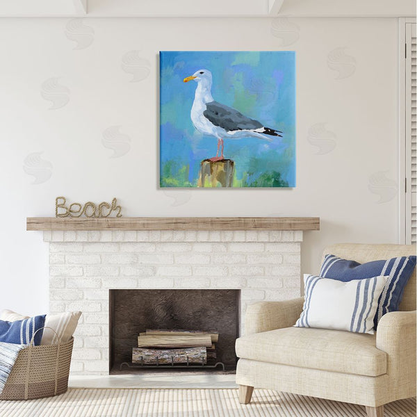 Stupell Industries Victoria Barnes | Coastal Seagull Painting Wall Art