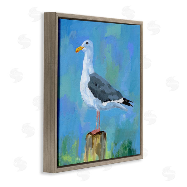 Stupell Industries Victoria Barnes | Coastal Seagull Painting Wall Art
