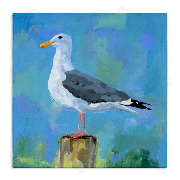 stupell industries Victoria Barnes | Coastal Seagull Painting Wall Art