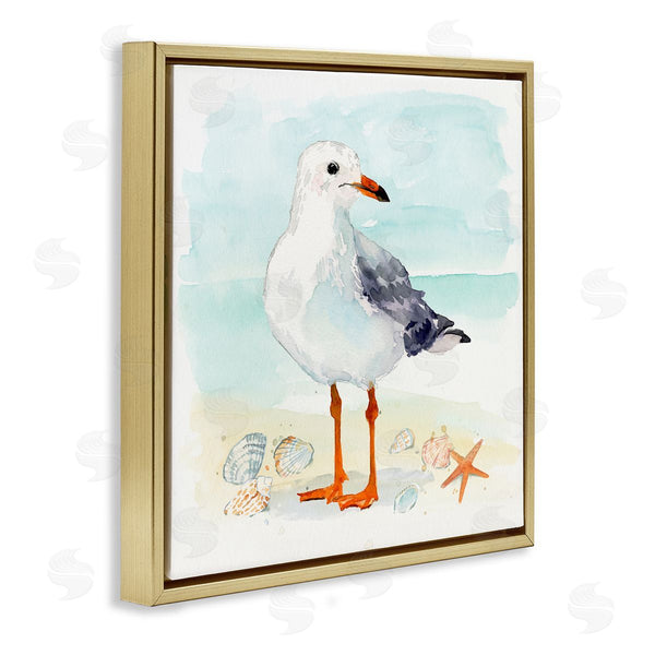 Stupell Industries Victoria Barnes | Coastal Seagull & Shells