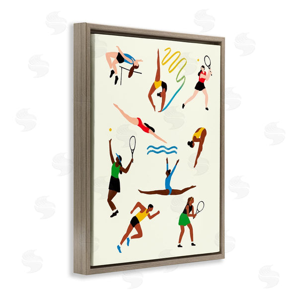 Stupell Industries Victoria Barnes | Collage Of Summer Outdoor Sports