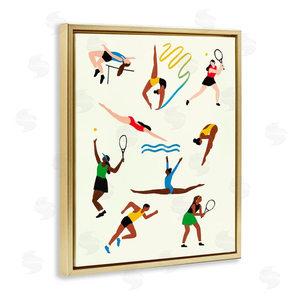 Stupell Industries Victoria Barnes | Collage Of Summer Outdoor Sports