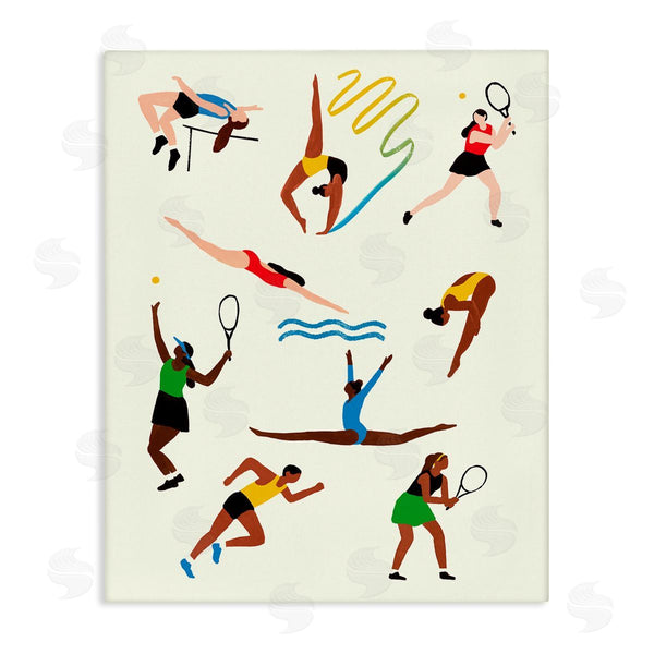 stupell industries Victoria Barnes | Collage of Summer Outdoor Sports