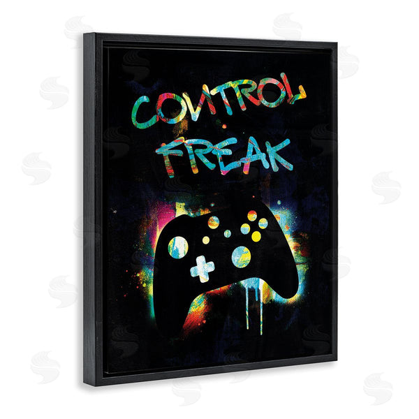 Stupell Industries Victoria Barnes | Control Freak Game Controller Graffiti Street Style Wall Art