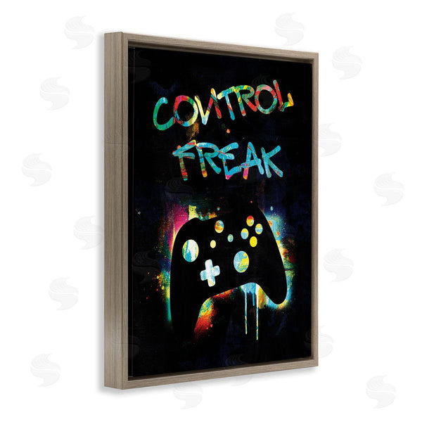 Stupell Industries Victoria Barnes | Control Freak Game Controller Graffiti Street Style Wall Art