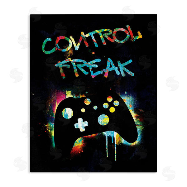 stupell industries Victoria Barnes | Control Freak Game Controller Graffiti Street Style Wall Art