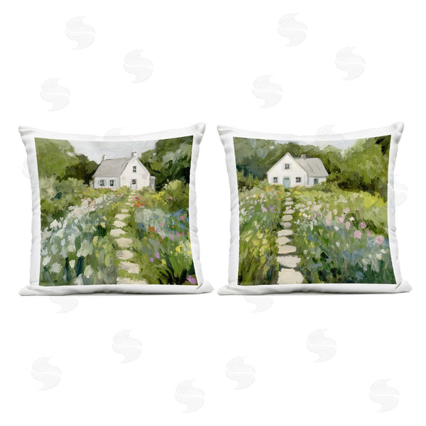 Stupell Industries Victoria Barnes | Cottage Upon A Hill Printed Throw Pillow Set
