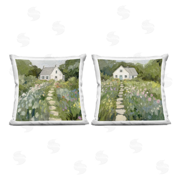 stupell industries Victoria Barnes | Cottage Upon a Hill Printed Throw Pillow Set