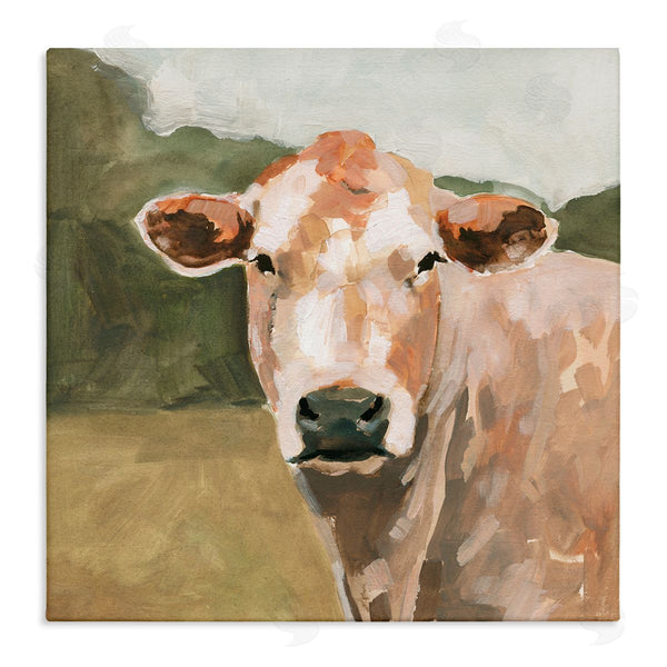stupell industries Victoria Barnes | Cow in Field Painting Wall Art