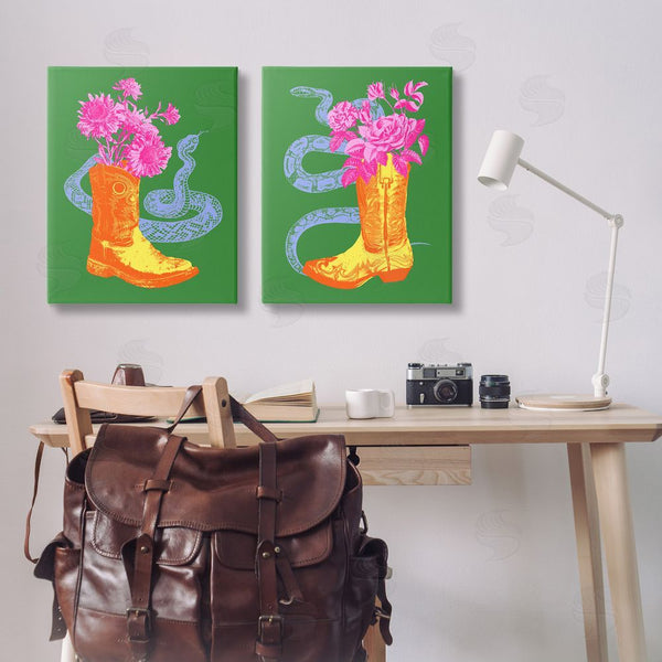 Stupell Industries Victoria Barnes | Cowgirl Bouquets & Snakes Wall Art