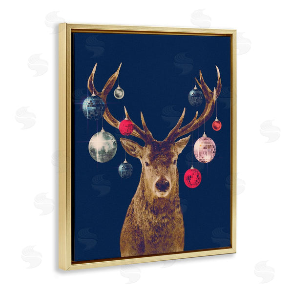 Stupell Industries Victoria Barnes | Deer And Shining Ornaments