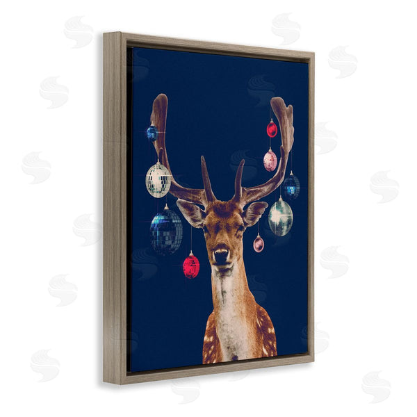 Stupell Industries Victoria Barnes | Deer With Dazzling Ornaments