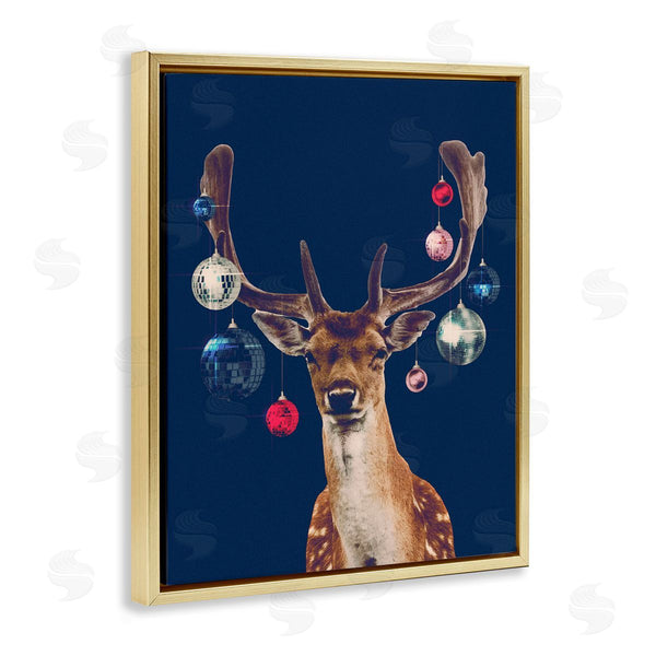 Stupell Industries Victoria Barnes | Deer With Dazzling Ornaments