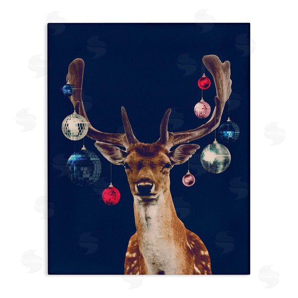 stupell industries Victoria Barnes | Deer with Dazzling Ornaments