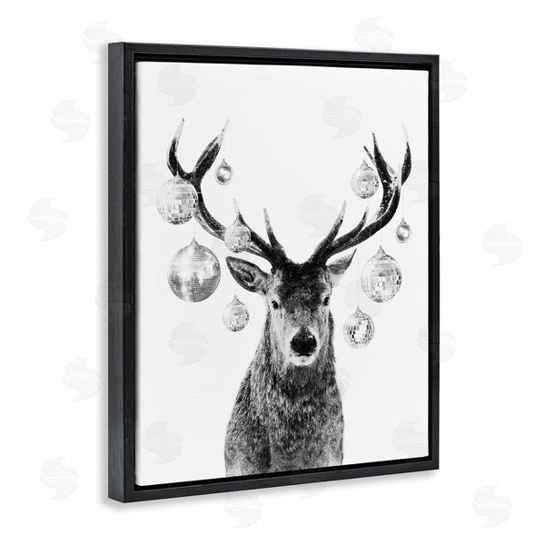 Stupell Industries Victoria Barnes | Deer With Disco Balls Wall Art