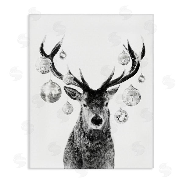 stupell industries Victoria Barnes | Deer with Disco Balls Wall Art