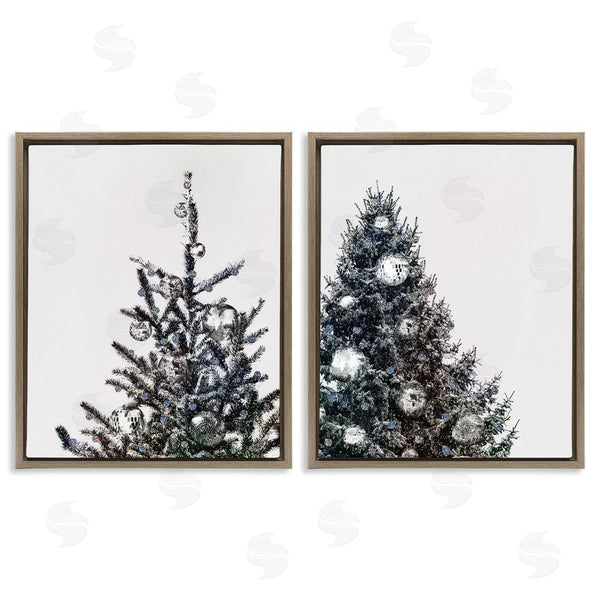 Stupell Industries Victoria Barnes | Disco Ball Christmas Tree Wall Art