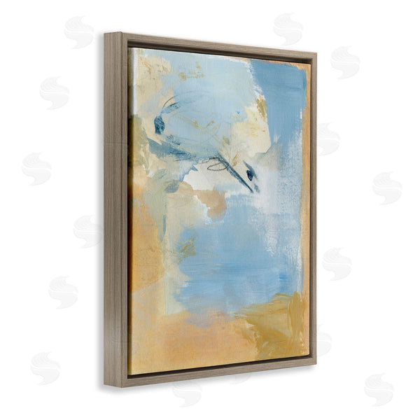 Stupell Industries Victoria Barnes | Distressed Gold And Blue Wall Art