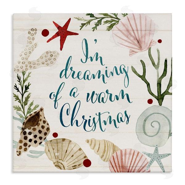 stupell industries Victoria Barnes | Dreaming of Warm Christmas Phrase