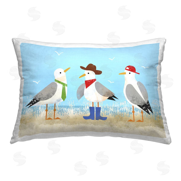 stupell industries Victoria Barnes | Dressed Seagulls on Beach