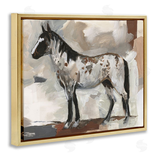 Stupell Industries Victoria Barnes | Expressionist Earthy Horse Portrait