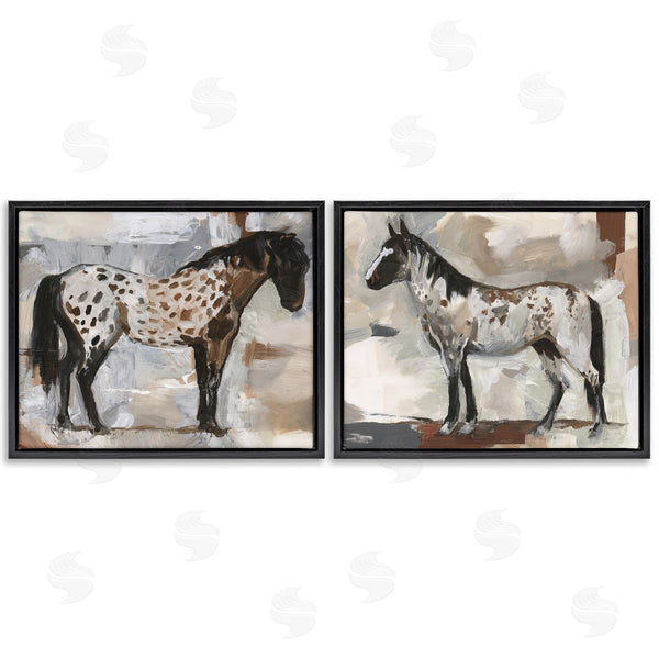 Stupell Industries Victoria Barnes | Expressionist Spotted Horses