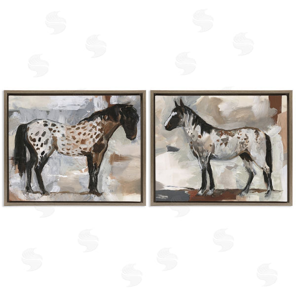 Stupell Industries Victoria Barnes | Expressionist Spotted Horses