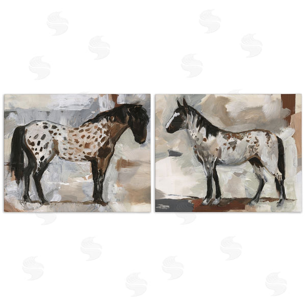 stupell industries Victoria Barnes | Expressionist Spotted Horses