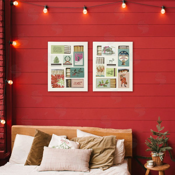 Stupell Industries Victoria Barnes | Festive Christmas Match Boxes