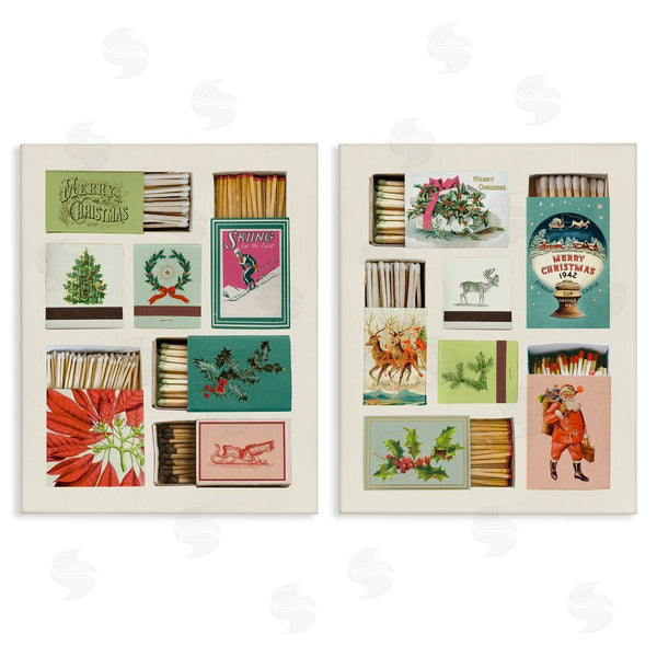 stupell industries Victoria Barnes | Festive Christmas Match Boxes