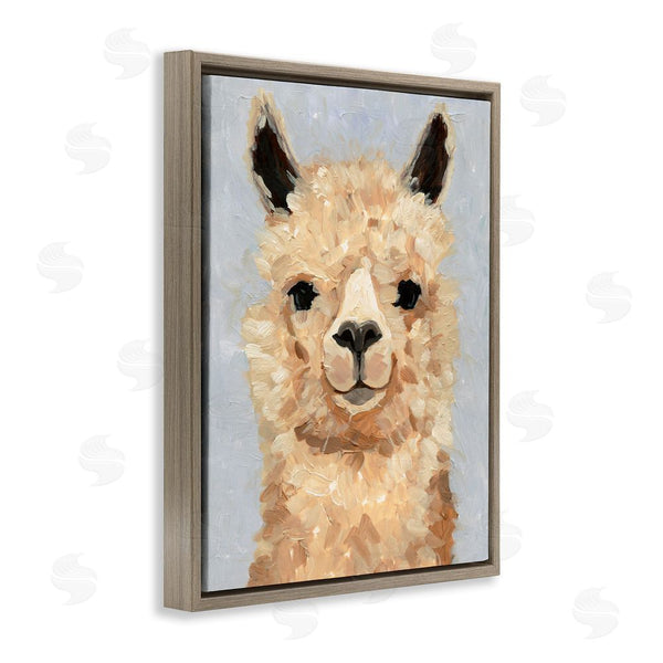 Stupell Industries Victoria Barnes | Fuzzy Alpaca Painting Wall Art