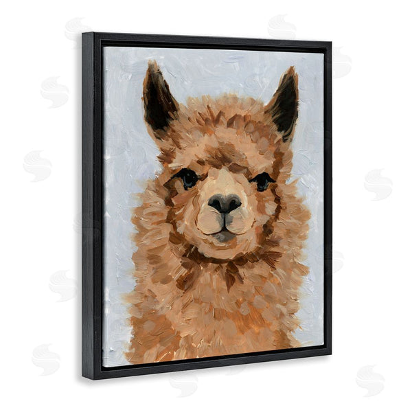 Stupell Industries Victoria Barnes | Fuzzy Llama Painting Wall Art