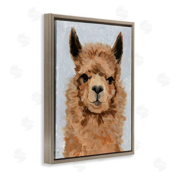 Stupell Industries Victoria Barnes | Fuzzy Llama Painting Wall Art