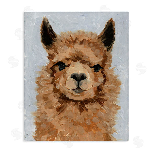 stupell industries Victoria Barnes | Fuzzy Llama Painting Wall Art