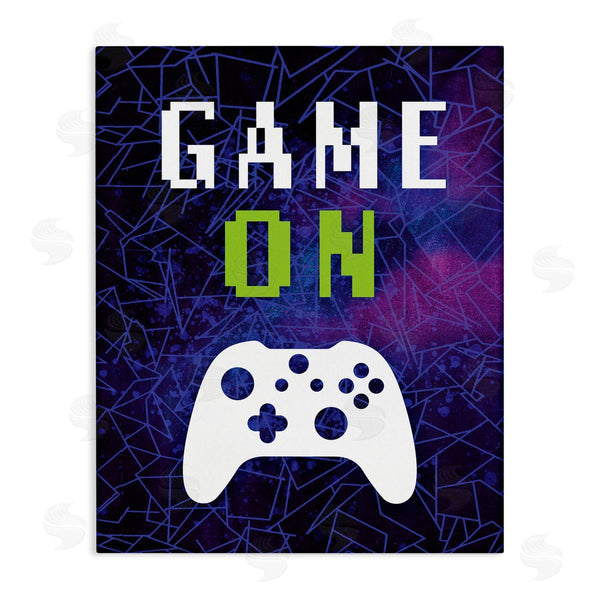 stupell industries Victoria Barnes | Game On Bold Geometric Pattern Gaming Controller Wall Art