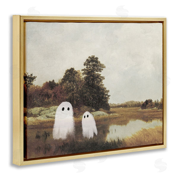 Stupell Industries Victoria Barnes | Ghost Pair In Autumn Countryside