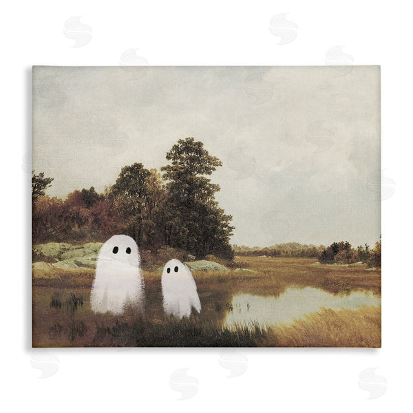 stupell industries Victoria Barnes | Ghost Pair in Autumn Countryside