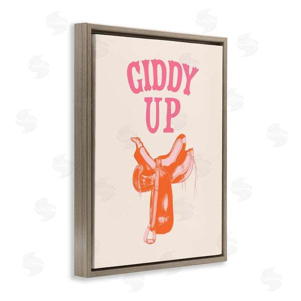 Stupell Industries Victoria Barnes | Giddy Up Phrase Wall Art