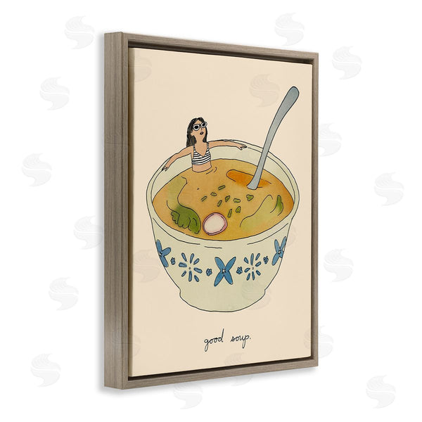 Stupell Industries Victoria Barnes | Girl Bathing In Soup Wall Art
