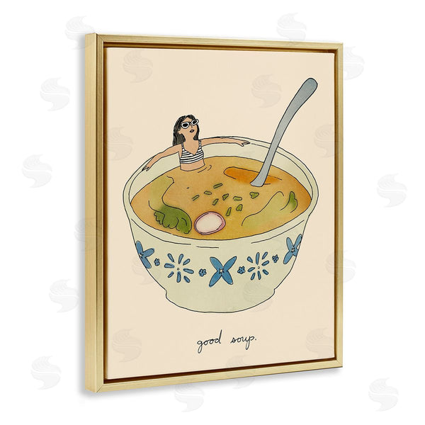 Stupell Industries Victoria Barnes | Girl Bathing In Soup Wall Art