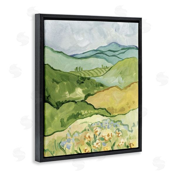 Stupell Industries Victoria Barnes | Green Meadow Rolling Hills