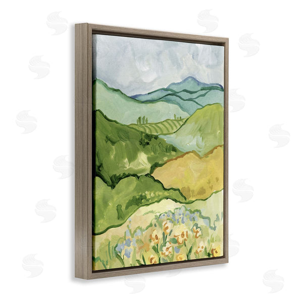 Stupell Industries Victoria Barnes | Green Meadow Rolling Hills
