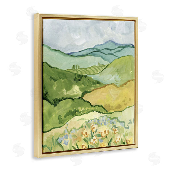 Stupell Industries Victoria Barnes | Green Meadow Rolling Hills