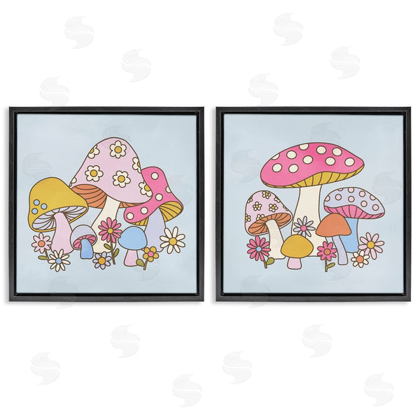 Stupell Industries Victoria Barnes | Groovy Floral Mushrooms