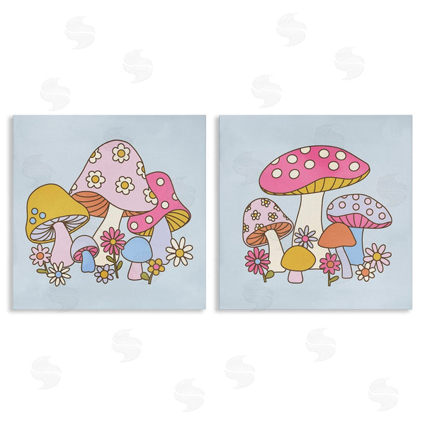 stupell industries Victoria Barnes | Groovy Floral Mushrooms