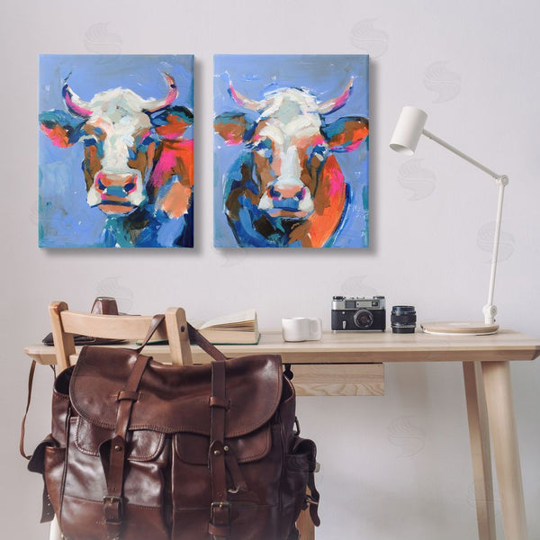 Stupell Industries Victoria Barnes | Guernsey Cow Horned Portrait Wall Art