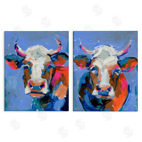 stupell industries Victoria Barnes | Guernsey Cow Horned Portrait Wall Art