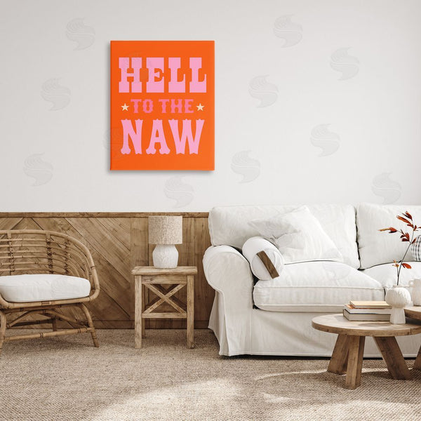 Stupell Industries Victoria Barnes | Hell To The Naw Phrase Wall Art
