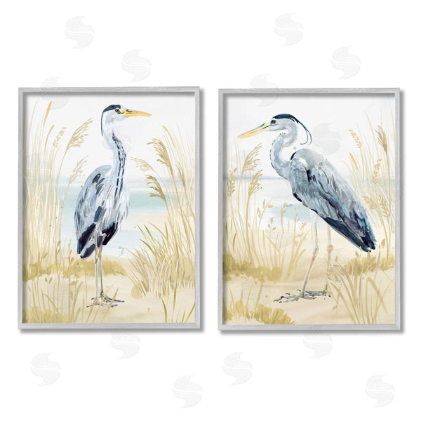 Stupell Industries Victoria Barnes | Heron & Beach Reeds
